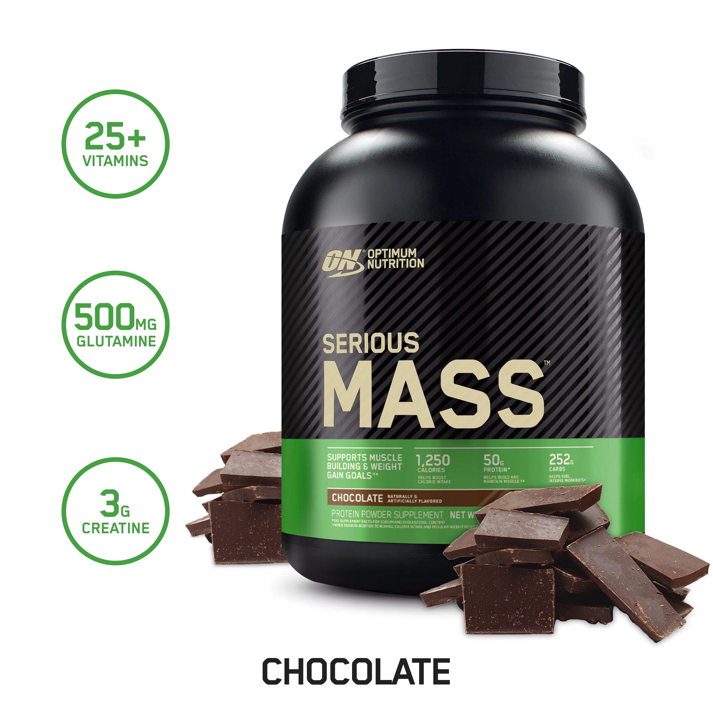 OPTIMUM NUTRITION Serious Mass Weight Gainer Protein Powder, Chocolate