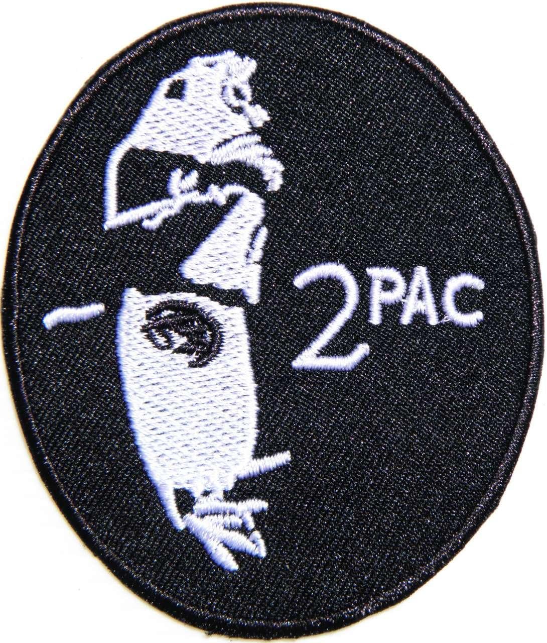 2PAC TUPAC Heavy Metal Hip Hop Rock Rockabilly Music Band Patch Iron on Sew Embroidered Applique Craft Clothing Costume Gift Collection (2.5"wide x 3"tall)