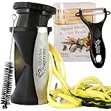 Spiral Slicer Spiralizer Complete Bundle - Vegetable Spiralizer and Cutter - Zucchini Pasta Noodle Spaghetti Maker