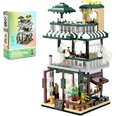 Micro Building Block Set City Stree View House Mini Coffee Shop | Architecture Building House Kit