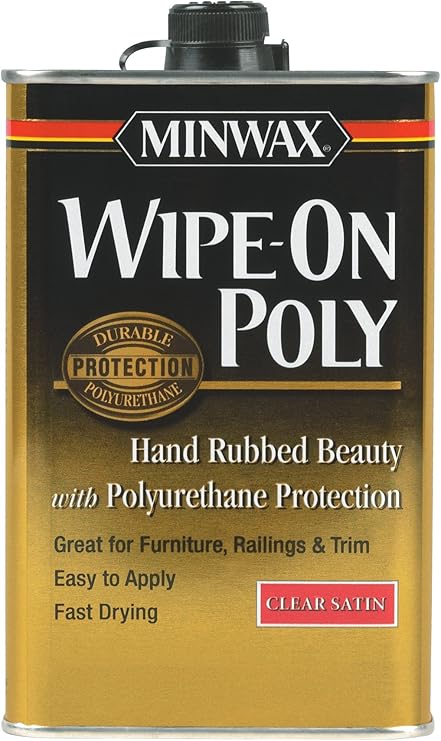 Minwax 40910000 Wipe-On Poly Finish Clear, pint, Satin, Tools & Home