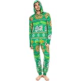 Teenage Mutant Ninja Turtles Pizza Adult Green One Piece Pajama Onesie Jumpsuit