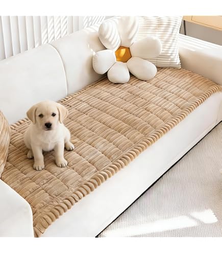 Amazon.com: Plush Pet Couch Cover, Non-Slip Sofa Protector  Syalife Saggy Plush Pet Couch Protector display picture 1