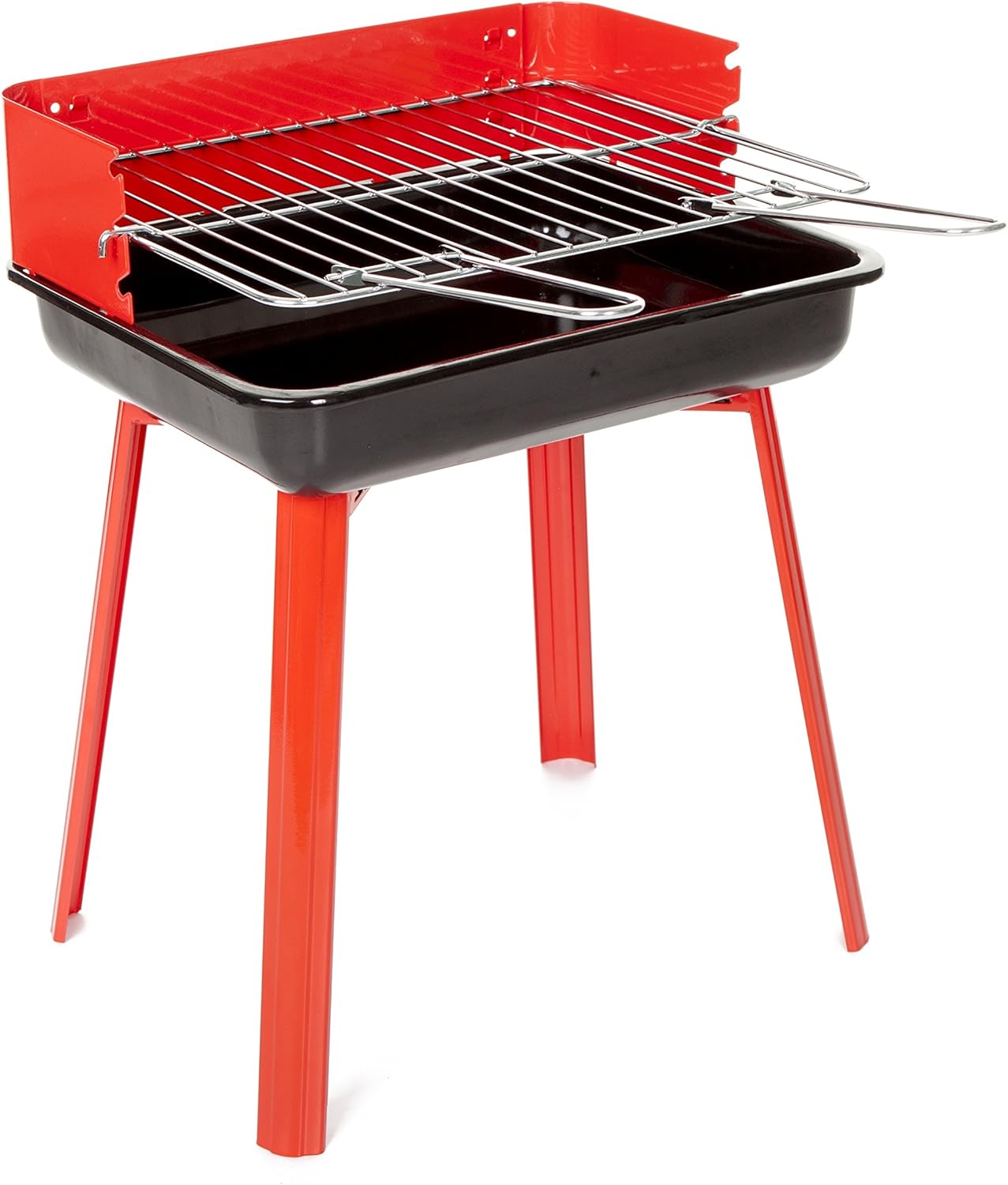 GrillChef Portago-Holzkohlegrill, rot