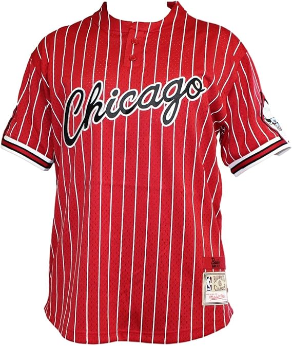 chicago bulls mesh baseball jersey