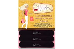 Purse Gummy - Stop Strap Slips - the ORIGINAL Non Slip Grip Strip Pad for Handbag Strap as seen on Today Show - Shoulder Bag, Tote bag, Cushion Accessory - SET of 6 PIECES