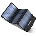 ECEEN Solar Charger 20W Portable Solar Panel Charger with 2 USB Output Ports Waterproof Foldable Camping Phone Charger for Ta