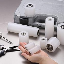 uxcell 2Pcs Nylon Roller Wheel with