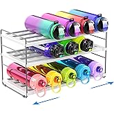 YAN & HIN Expandable Water Bottle Organizer for Cabinet, Tumbler Organizer, Water Bottle Holder for Kitchen Organization, Pantry Organizers, Refrigerator Organizers and Storage
