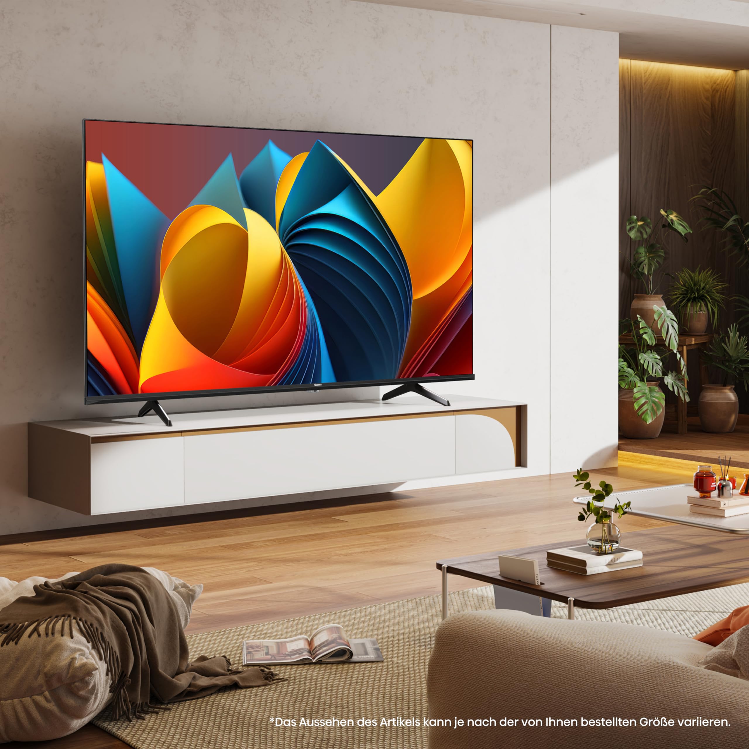 Hisense 100E7NQ 254 cm (100 Zoll) Fernseher, 4K UHD, QLED, HDR10, HDR10+ decoding, HLG, Dolby Vision Atmos, 144Hz VRR, Smooth Motion, Bluetooth, Alexa Built-in, VIDAA Voice, Schwarz [2025]