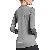 baleaf Long Sleeve Workout Tops for Women Running Athletic Shirts Active Quick Dry Lightweight Moisture Wicking