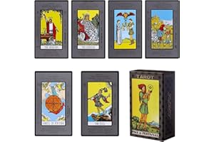 Erbacan Beginner Tarot Cards-Tarot Cards with Meanings on Them-Tarot Deck with Guidebook -Learning Tarot Cards-Yes No Maybe Tarot Deck(Free Pouch Bag)