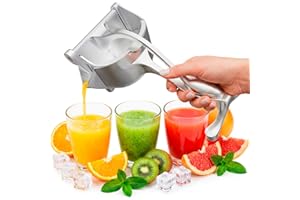 Aluminum Alloy Fresh Fruit Juice Extractor - Juice Squeezer Handheld, Ergonomic Grip, Easy to Use, 9.8" Length Hand Juicer Sq
