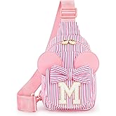 mibasies Initial Sling Bag for Girls, 4 Year Old Girl Birthday Gifts, Letter M