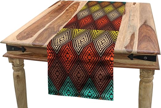 ABAKUHAUS Geometrisch Tischläufer, Stammes-Punkte Artsy, Esszimmer