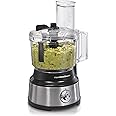 Hamilton Beach Food Processor & Vegetable Chopper for Slicing, Shredding, Mincing, and Puree, 10 Cups + Easy Clean Bowl Scrap
