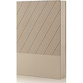 BOBO RABBIT Softcover Lined Journal Notebook 348 Pages Lay-Flat Bound Soft Leather Journaling Notebook for for Writing Work School Office Note Taking, 5.75"x8.31" Khaki