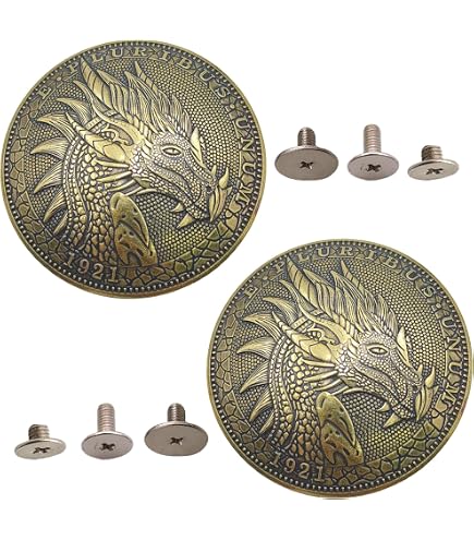 Amazon.com: CRAFTMEMORE 2pcs 1-3/8 Inches Chinese Dragon Coin