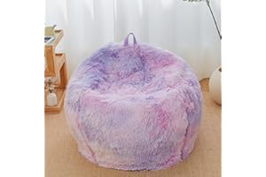 HAIHUA Tie Dye Bean Bag Chair Covers (No Filler),Comfy Plush Fluffy Bean Bag Chair Cover for Bedroom，Stuffed Animal Storage Bean Bag Chair Covers, Kids Adults Teens Girls Bean Bag Chairs,Anti-Slip, Tie Dye
