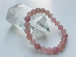 Rose Quartz Crystal Bead Bracelet 8mm, Wholesale