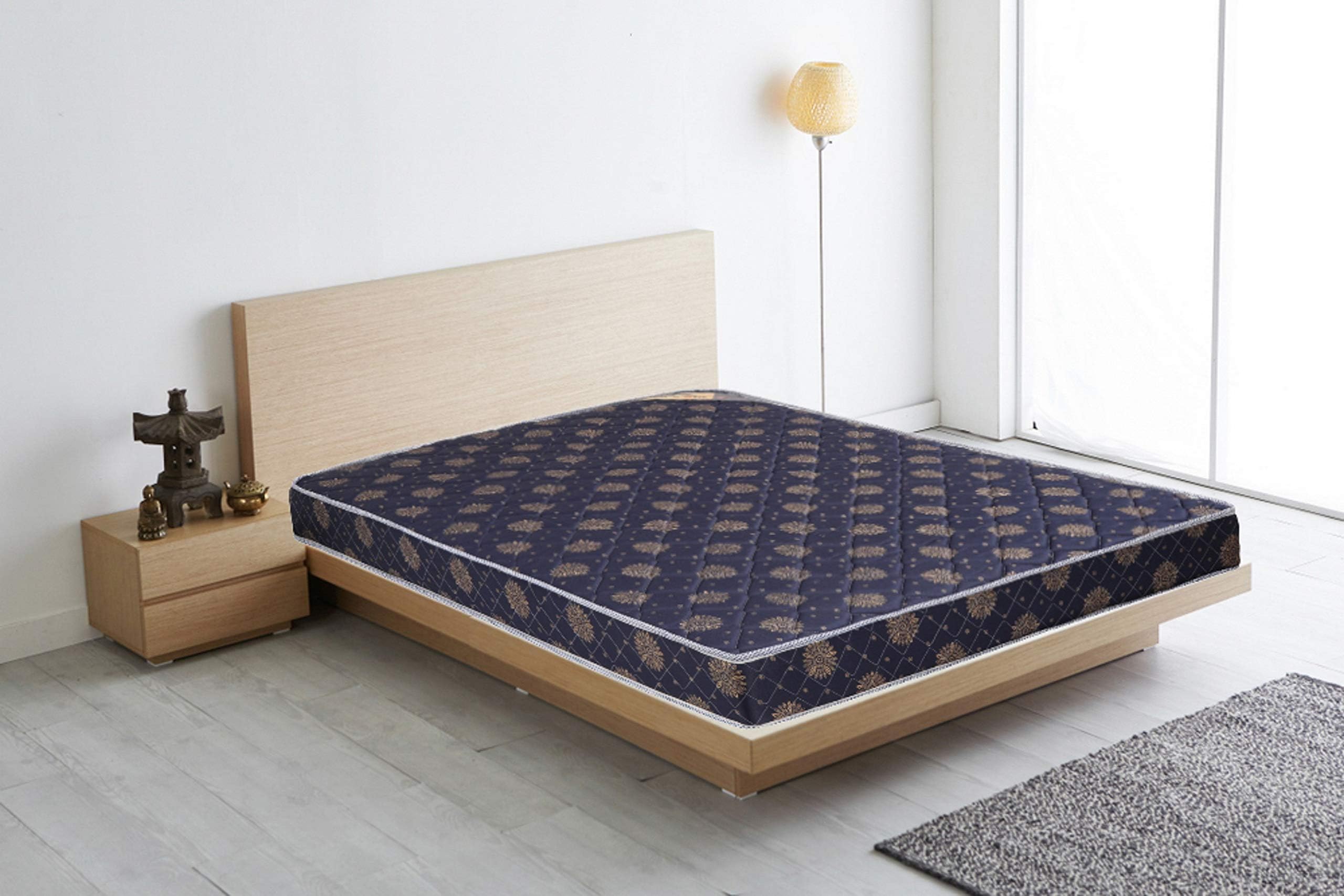Euro Dreams Eurofit 5-inch Single Size Bonded Foam Mattress (Blue, 75x36x5)