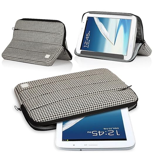 KAYSCASE Checked Plaid Pouch Cover Case for 10 inch Tablet - iPad 1, 2, 3, 4, iPad Air, iPad Air 2, Samsung Galaxy Tab pro 10.1 T520, Samsung Galaxy Tab 4 10.1, Google Nexus 9, Google Nexus 10
