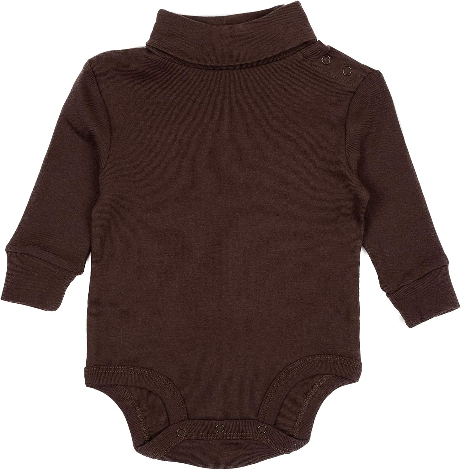 Leveret Long Sleeve Baby Boys Girls Bodysuit Turtleneck 100% Cotton (Size 6 Months-2 Toddler): Clothing