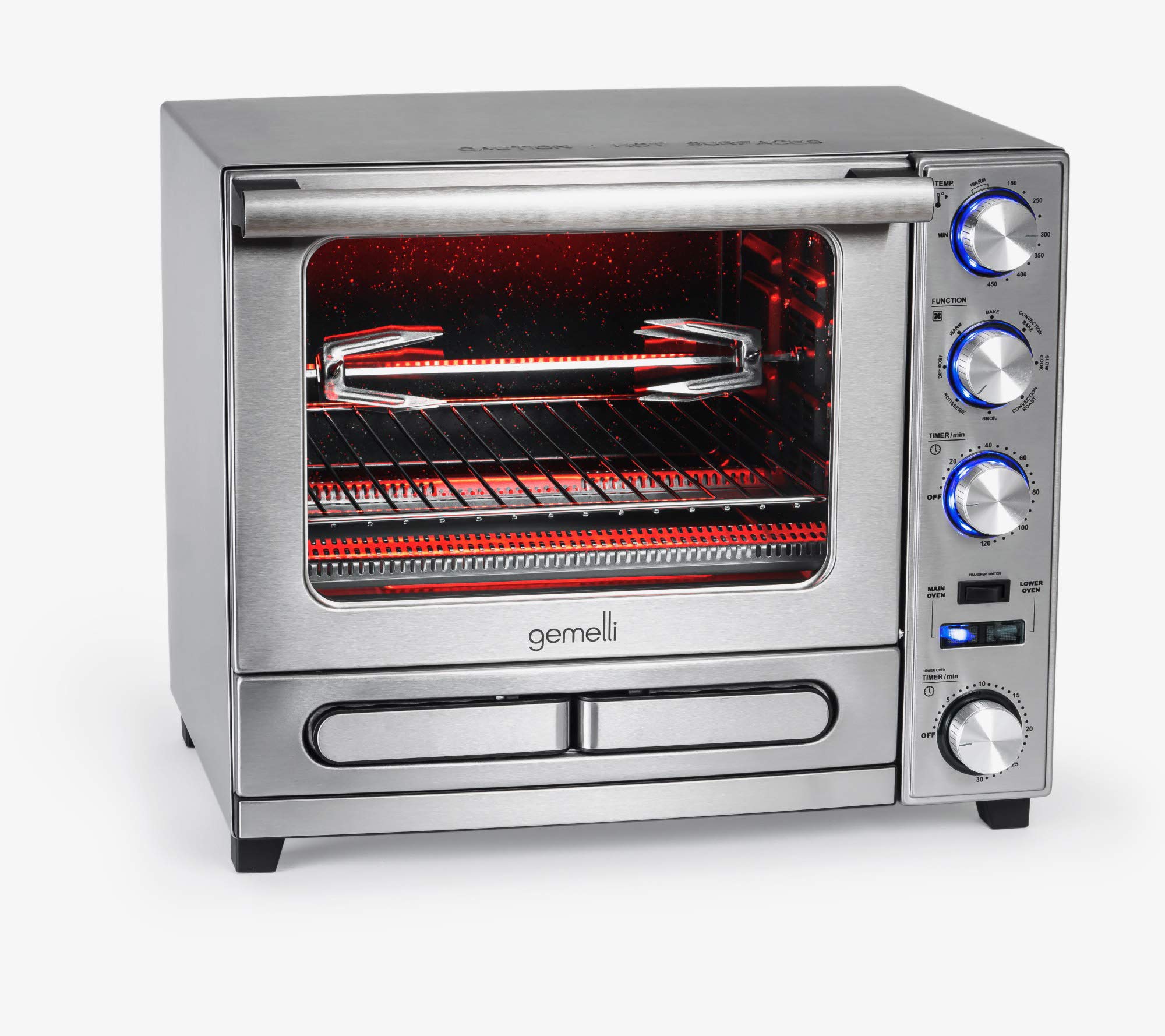 The Gemelli Twin Oven Convection Oven With Built In Pizza Drawer