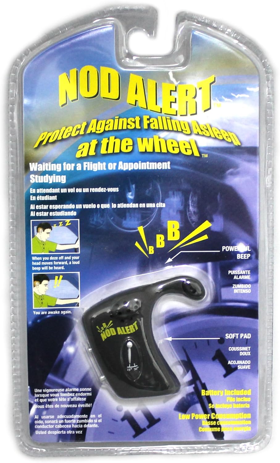 Nod Alert Safety Alert Driver Alarm Stay Awake 1 PACK FREE USA SHIPPING
