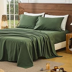 Bedlifes 100% French Pure Linen Sheets Queen Size