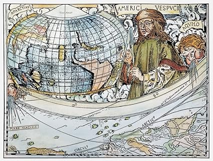 Amazon.com: Amerigo Vespucci (1454-1512) Ndetail From Map Of The ...