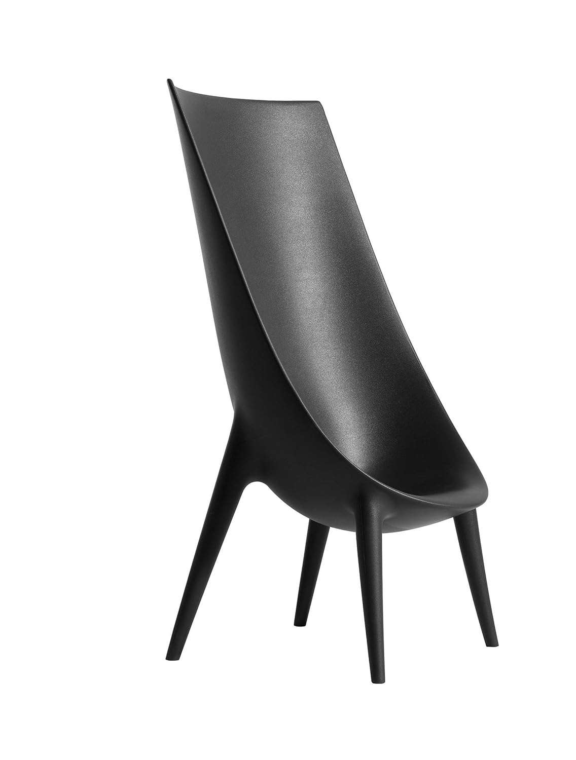 Driade Out en anthrazitschwarz Alto Sillón Out/En Outin Diseño Philippe Starck