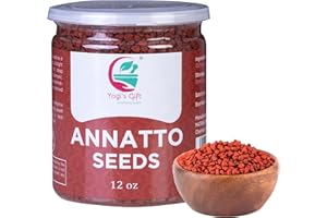 YOGI’S GIFT – CELEBRATING HEALTH Annatto Seeds 12oz | 100% Pure and Natural | Bixa Orellana/Achiote/Semillas de Annatto for Seasoning & Rubs by Yogi's Gift®