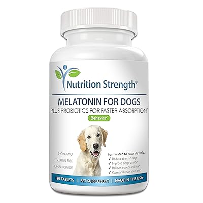 Buy Nutrition Strength Melatonin For Dogs Help Improve Sleep Quality Anti Anxiety Support Stress Separation Aid Promote Relaxation Help Dogs Feel Calm Comfortable 120 Chewable Tablets Online In Indonesia B07nsmg1cy