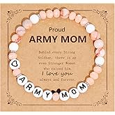 Kivosliviz Army Mom Jewelry Gifts Women Birthday Proud Military Mothers Day Army Mom Bracelet
