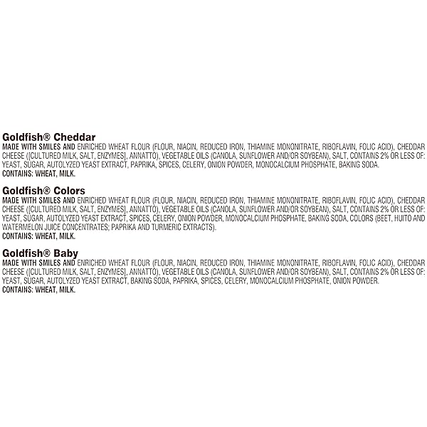 GOLDFISH FAMILY FAVES CRACKERS, CHEDDAR, COLORS AND BABY CRACKERS SNACK PACKS, 20-CT VARIETY PACK