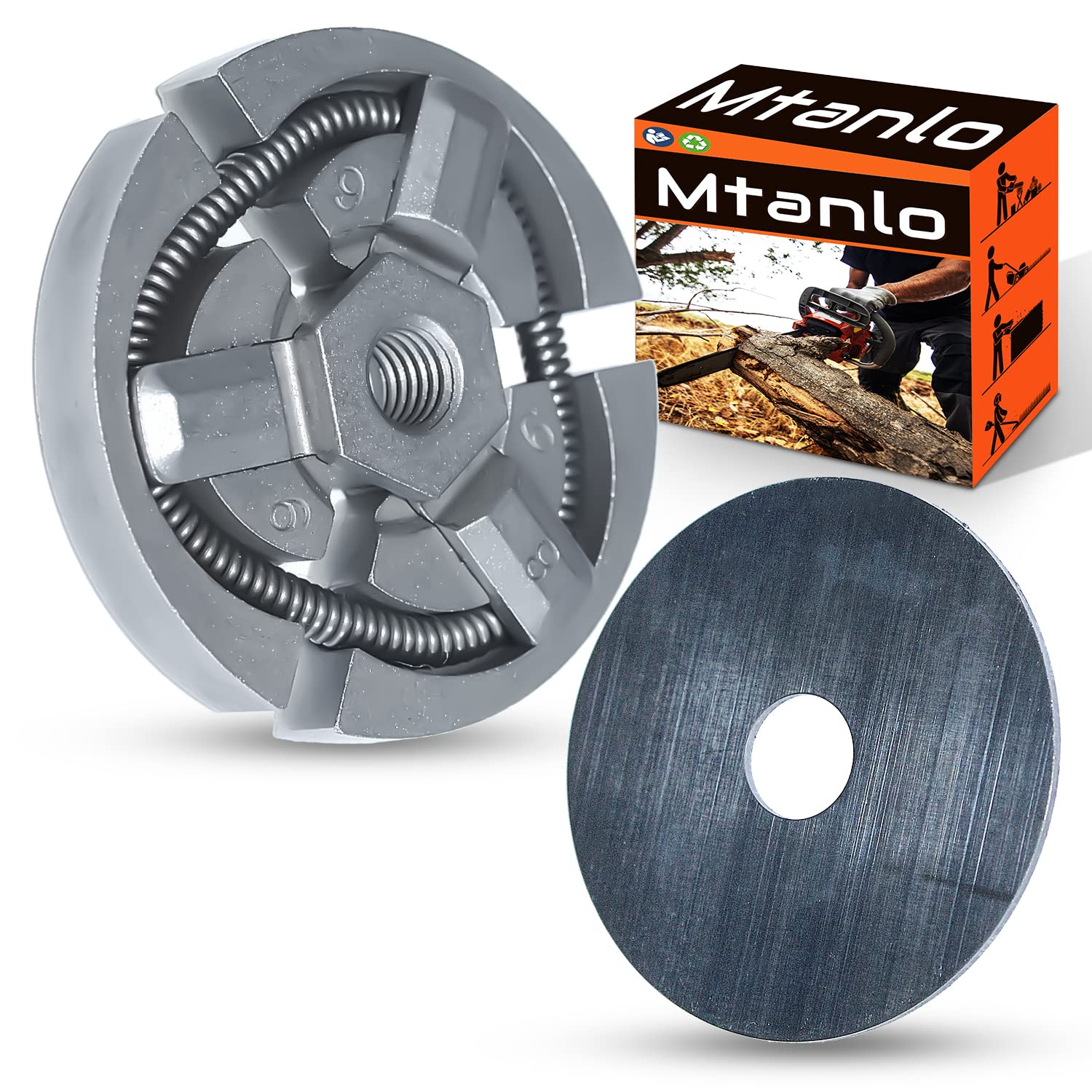 Mtanlo Clutch Assembly for Husqvarna 40 45 49 39R 240R 245R 245RX 240 245 Brush Cutter Replace 503173102,Clutch Assembly Kit with Washer