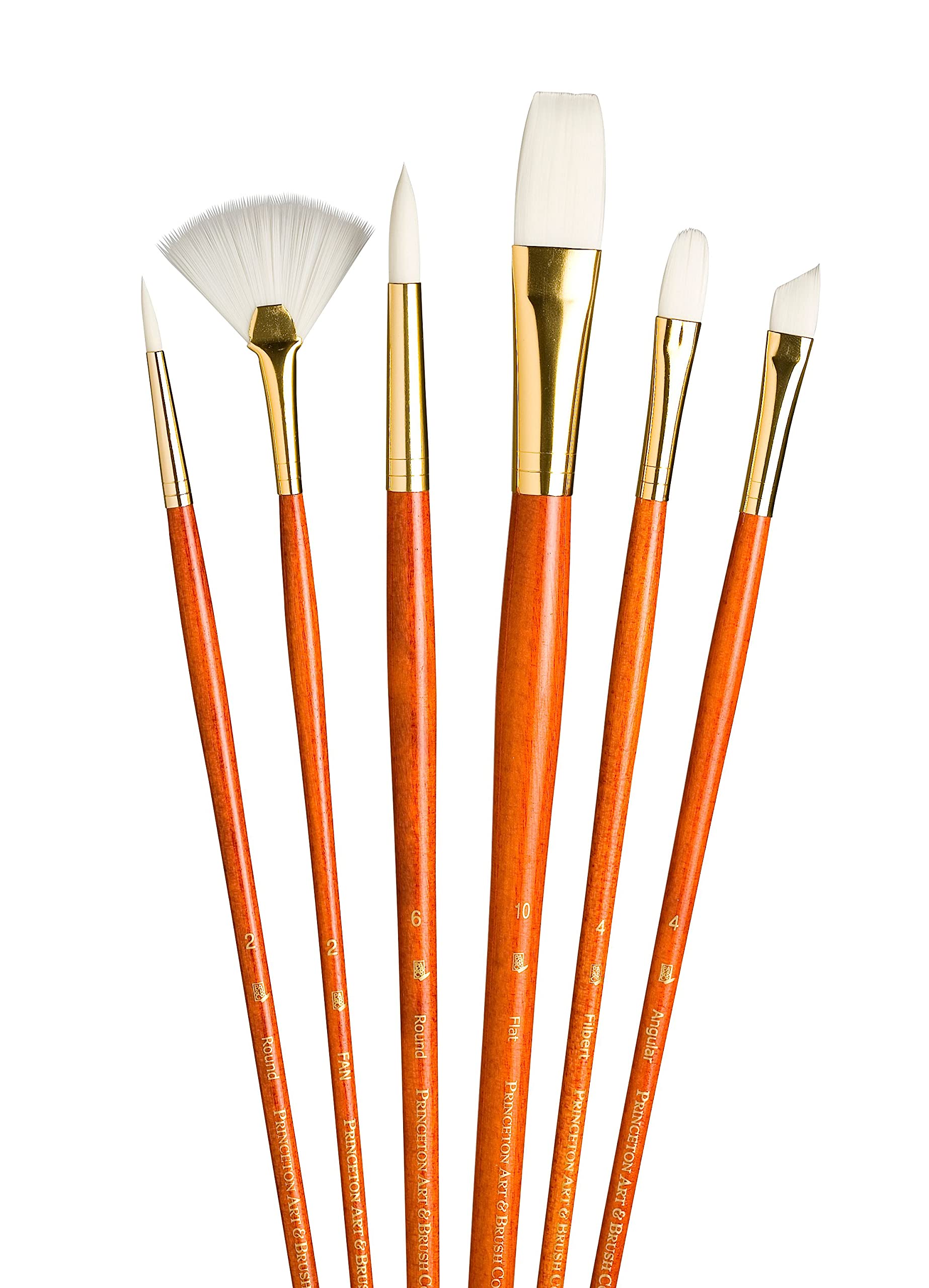 Princeton Art & Brush Synthetic White Taklon Real Value Brush Set-6 kg