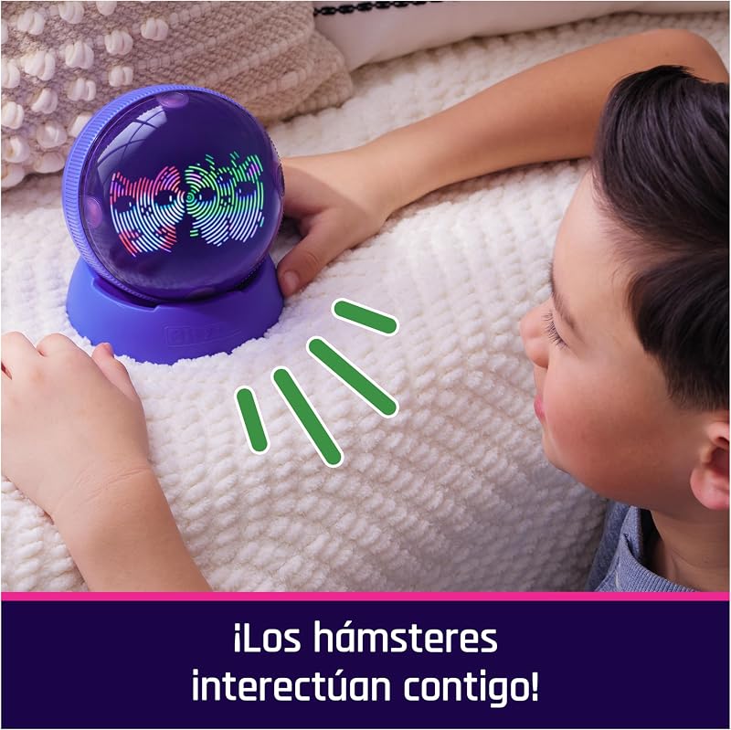 BIZTEE - Digital Hamster Ball Pet - Virtual Pet com 20 Hamsters - Pet interativo que rola e reage ao toque com interações e sons - 6072283 - Brinquedos para Crianças 5 Anos +