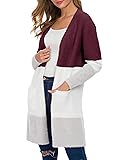 QIXING Women's Casual Open Front Knit Cardigans