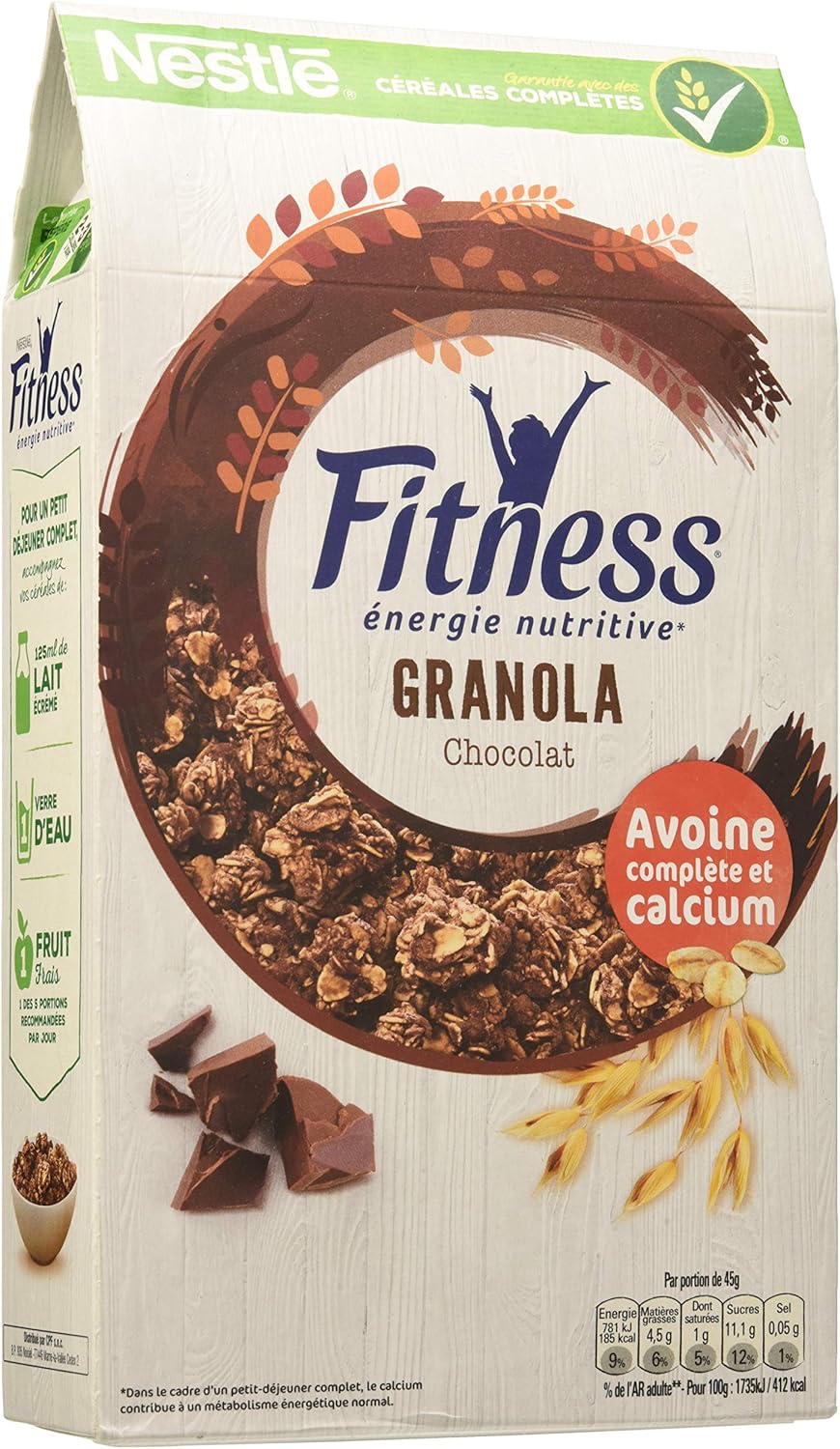 Nestlé FITNESS GRANOLA CHOCOLAT Céréales du Petit Déjeuner Paquet