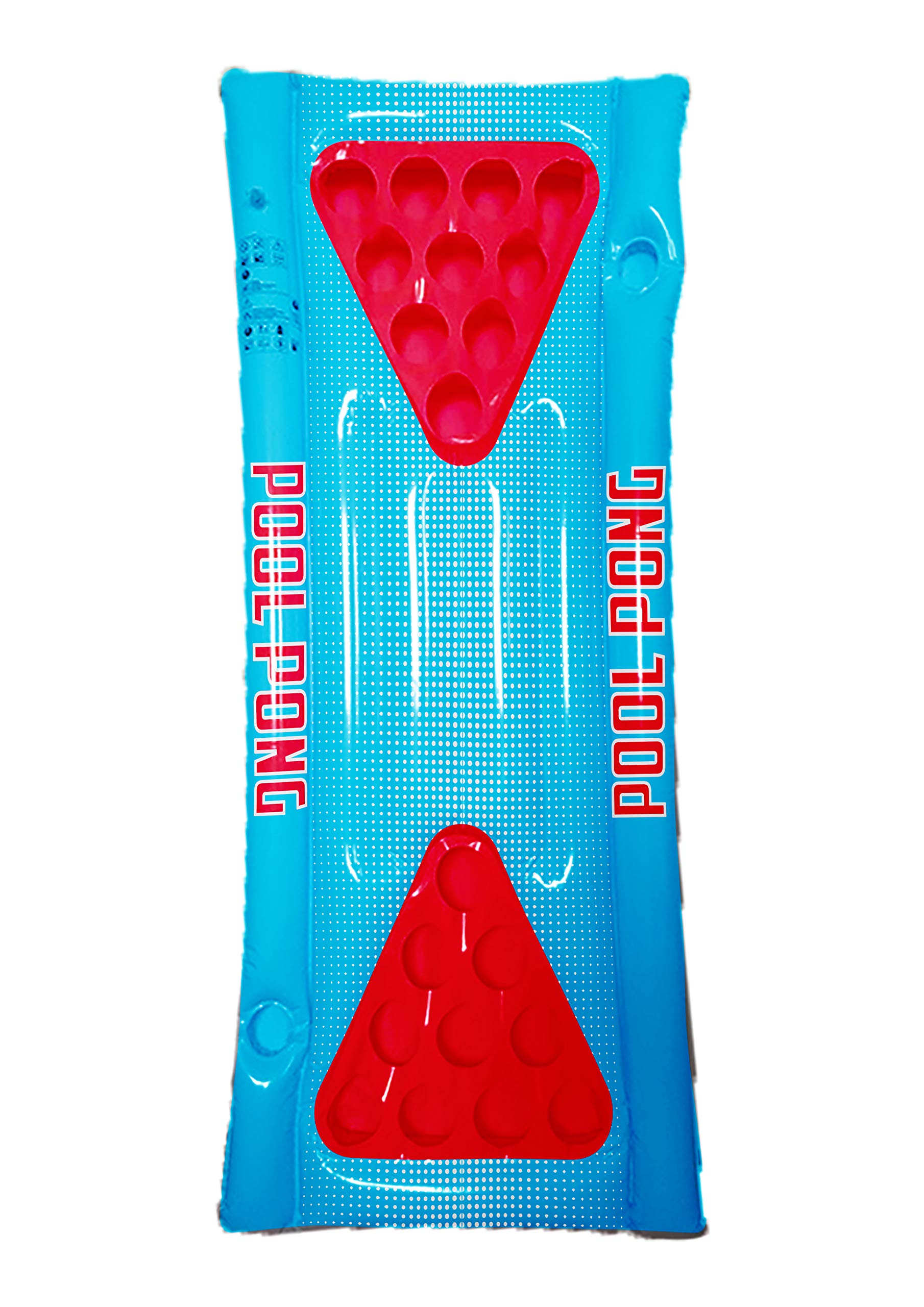 Henbrandt Inflatable Beer Pong Table 166cm x 77cm Pool Pong Floating Drinking Game for Birthday Parties Hen Party Stag Do Summer Fun Air Raft Lounge Table Games for Adults