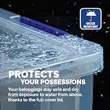 BANKERS BOX ProStore 10L Plastic Storage Boxes with Lids UK Made Clear view 6