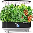 Hydroponics Growing System Kit, 16 Pods Indoor Garden with 28W Full Spectrum LED Grow Light, Auto Timer, 3 Smart Light Modes, 8L Large Herb Garden, Ideal Gardening Gift for Women, Men (Black)