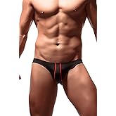 Newsywell Men's Ice Silk Bikini Briefs Low Rise Soft Breathable Underwear