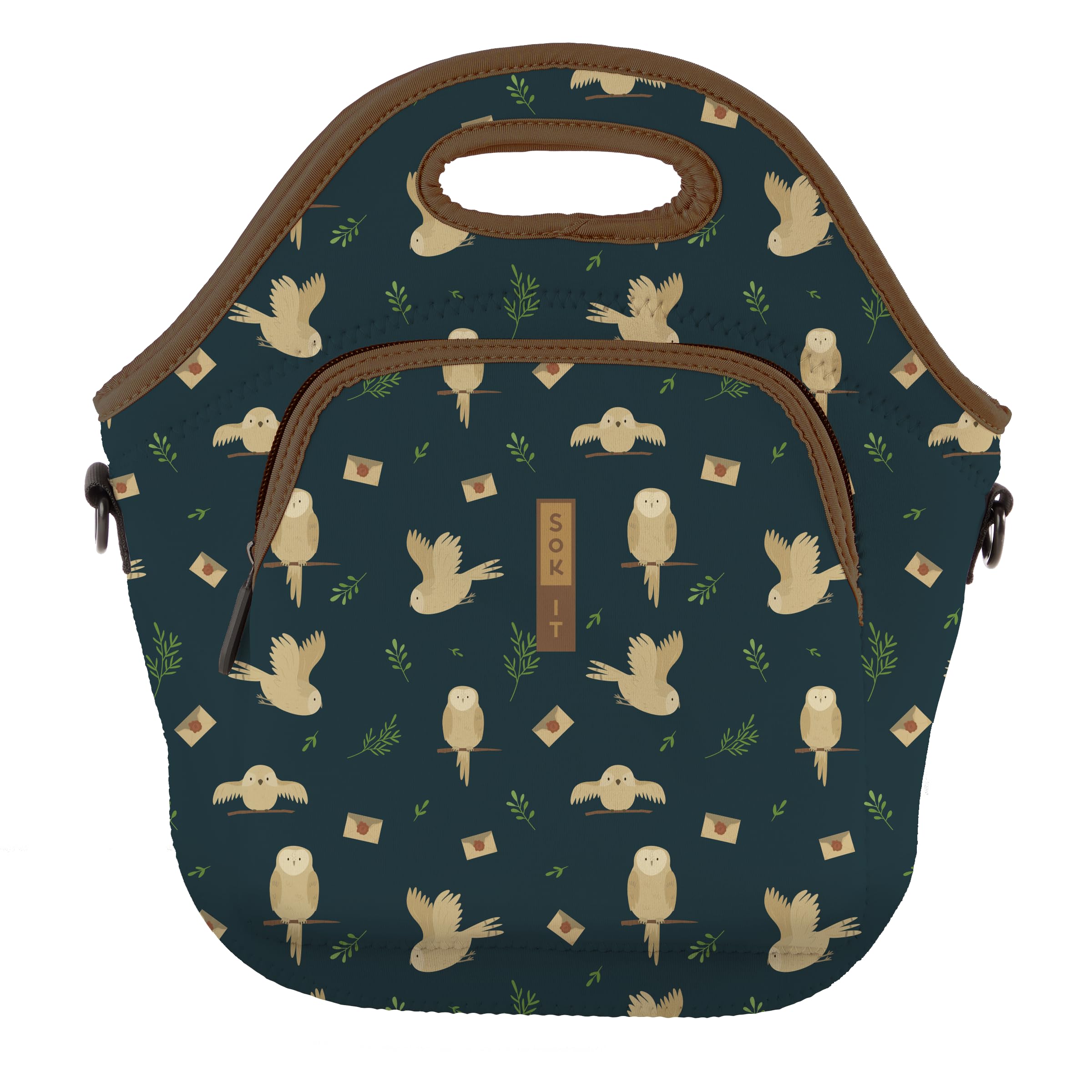 Sok It LunchTote Zippered Bag Insulated Neoprene Caddy (Acceptance Letter, X-Large 6.5 Quart Lunch Tote) Image