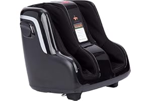 Human Touch Reflex5s Foot & Calf Massager for Stress & Plantar Fasciitis Relief+Relaxation +Kneading & Compression for Circulation Support -1 Year Warranty - Adjustable Fit for Women & Men Size 12