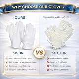 Home Solutions Premium Cotton Gloves Eczema Dry Hands Moisturising White 8 view 7