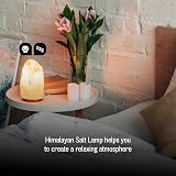 Straame Himalayan Salt Lamp 1-2 kg Wooden Base Handcrafted Gift view 6