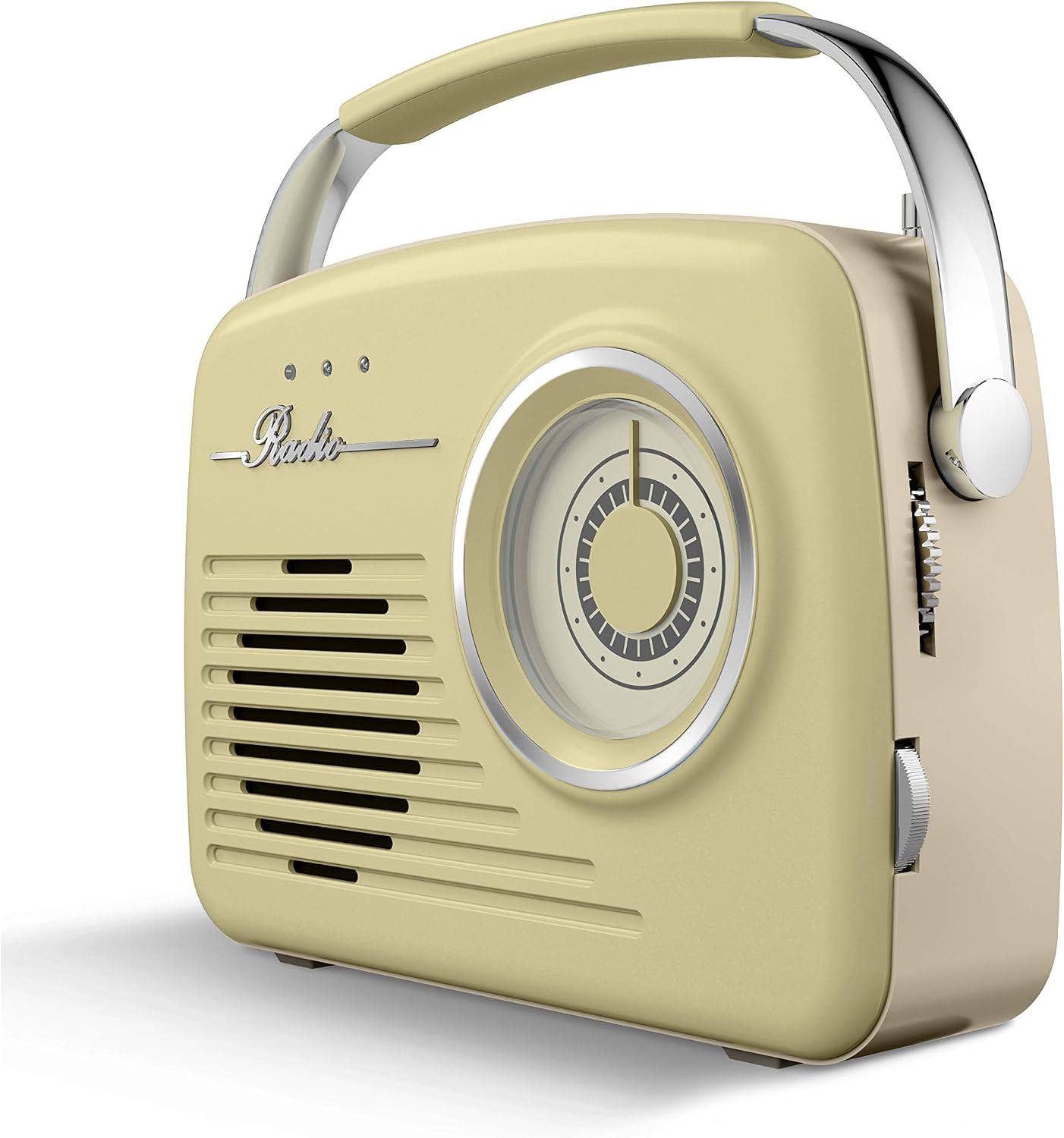 Akai A60014VSG Vintage Radio with AM and FM Radio Functions, Built-in USB, Crystal Clear 5 W Mono Speaker, 220 V/50 Hz